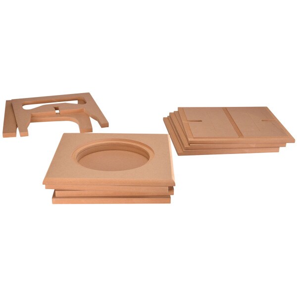 Main product image for Knock-Down MDF 1.5 ft³ Subwoofer Cabinet for 10" Subwoofers300-7080